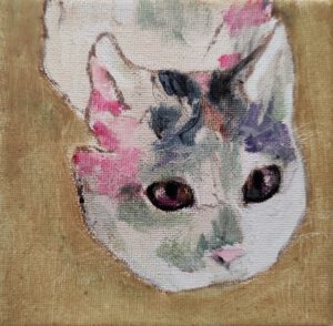 Missy, oil on canvas 10 x 10 cm